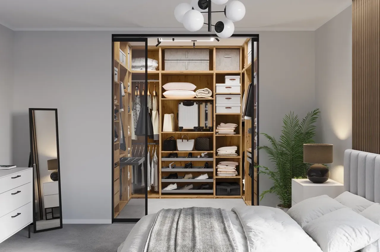 Jak wydzielić garderobę w sypialni - praktyczne pomysły i inspiracje