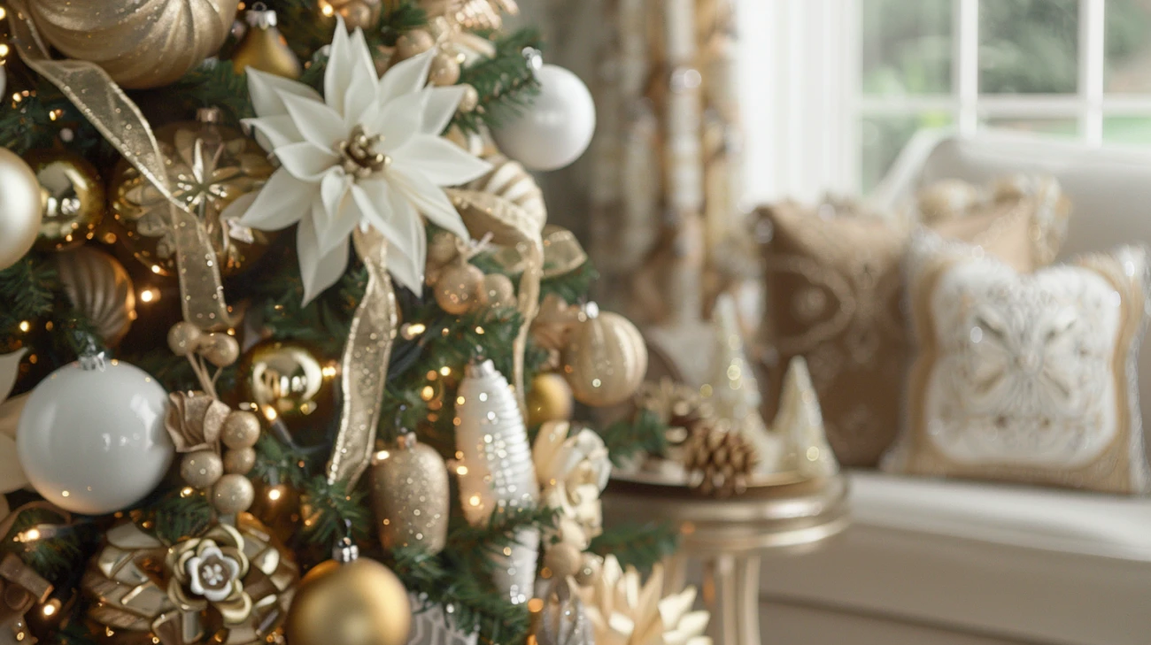 Choinka złoto biała: Połączenie elegancji i klasycznej bieli