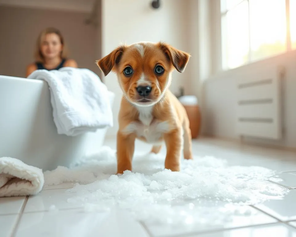 Jak kąpać szczeniaka? Poradnik bezpiecznej i spokojnej pierwszej kąpieli