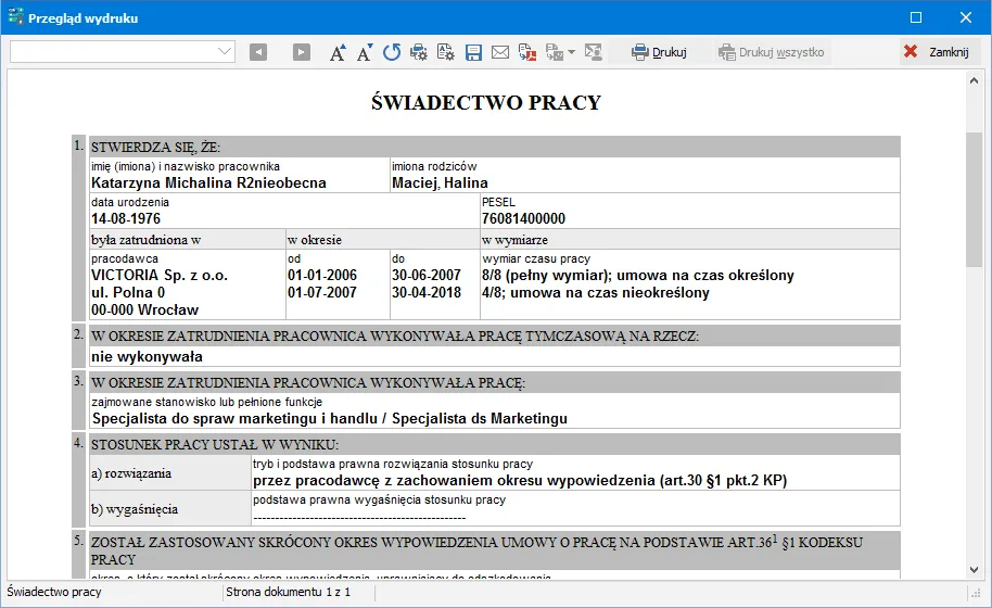 Czy można wystawić świadectwo pracy w trakcie zatrudnienia? Odpowiedzi