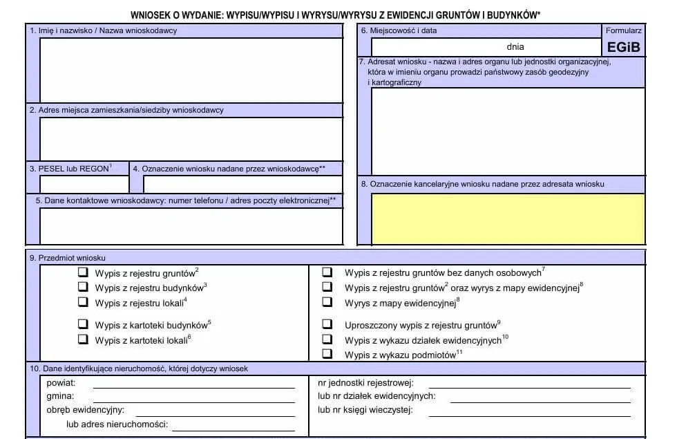 Co jest potrzebne do wypisu z rejestru gruntów? Sprawdź wymagania!