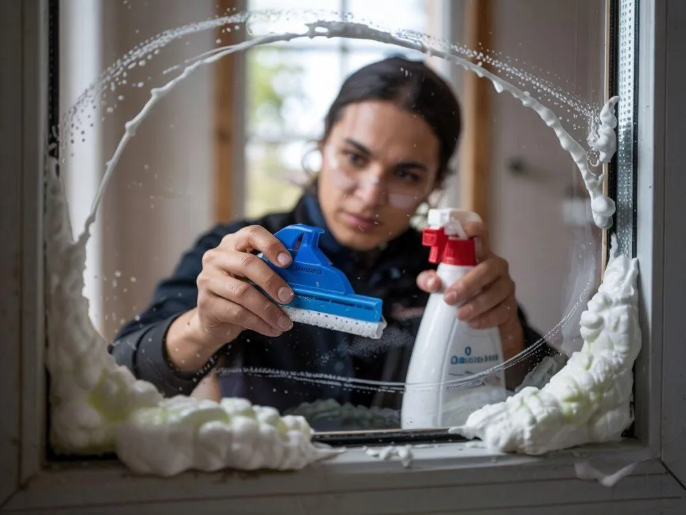 Skuteczne metody na zmycie pianki montażowej z ramy okiennej