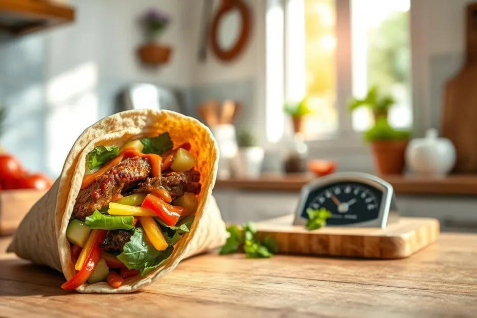 Ile waży kebab w tortilli? Poznaj wagę, kalorie i triki!