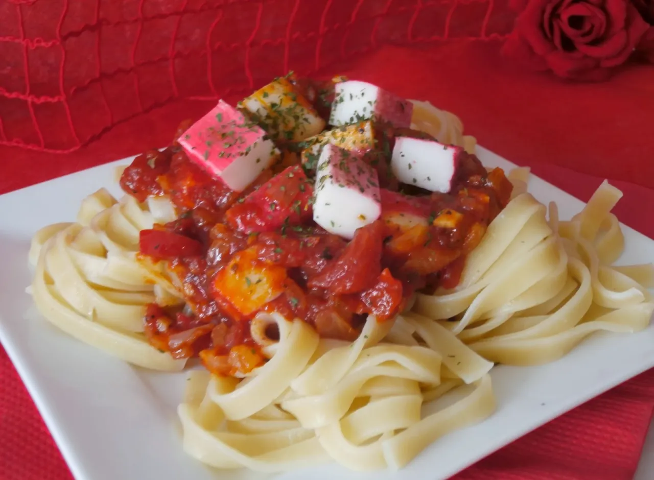 Odkryj przepis na pyszny Makaron z surimi i paluszkami krabowymi