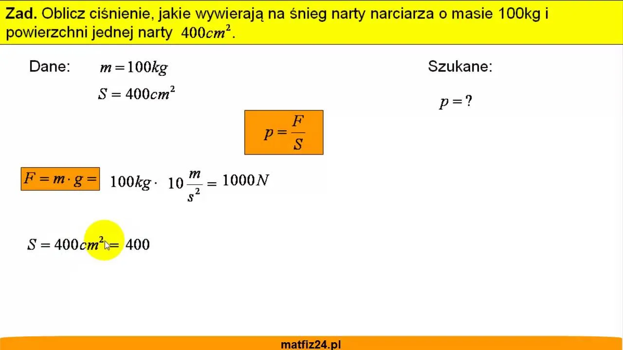 Jak obliczyć ciśnienie w fizyce? Wzory, zadania i błędy do uniknięcia