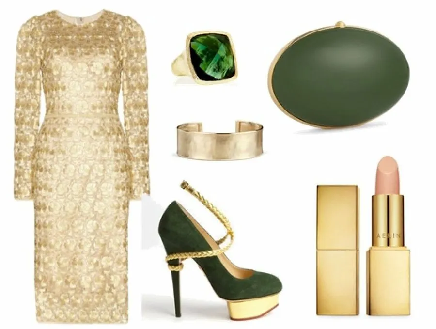 Los mejores zapatos para combinar con un vestido dorado elegante