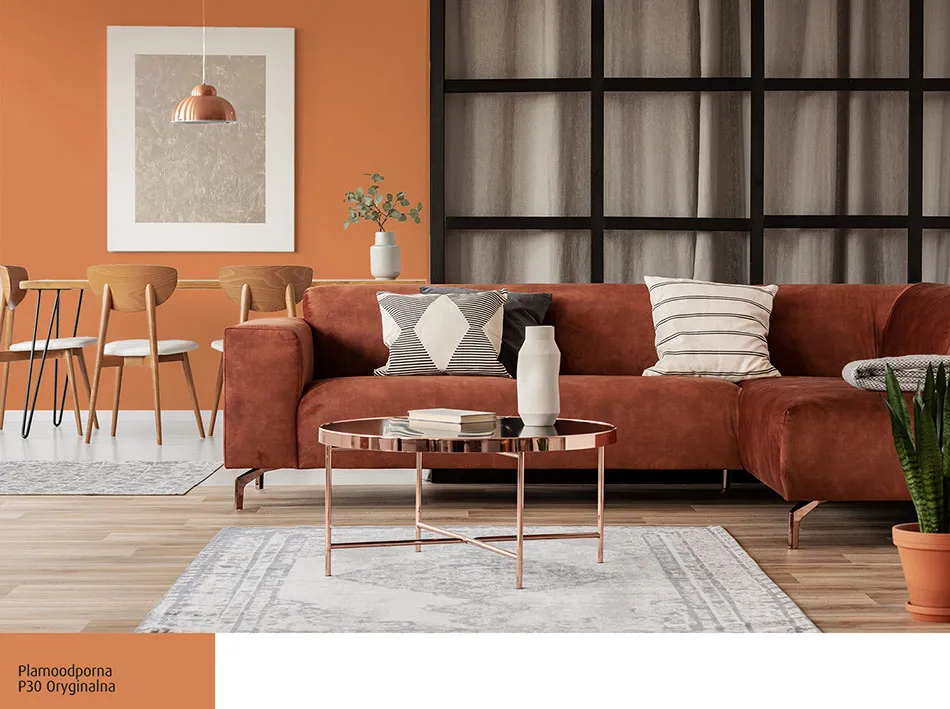 Salon z jadalnią: modne kolory i spójna aranżacja Salon z jadalnią: modne kolory i spójna aranżacja