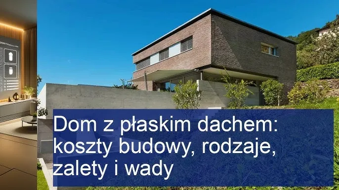 Domy płaskie dachy: zalety, które mogą obniżyć koszty budowy