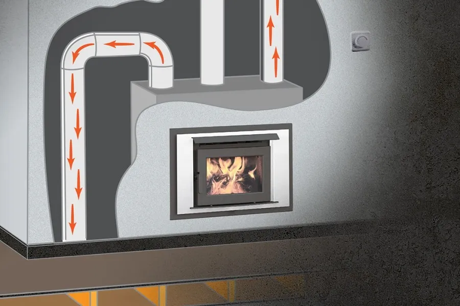 Jak rozprowadzić ciepło z kominka grawitacyjnie? Poradnik krok po kroku