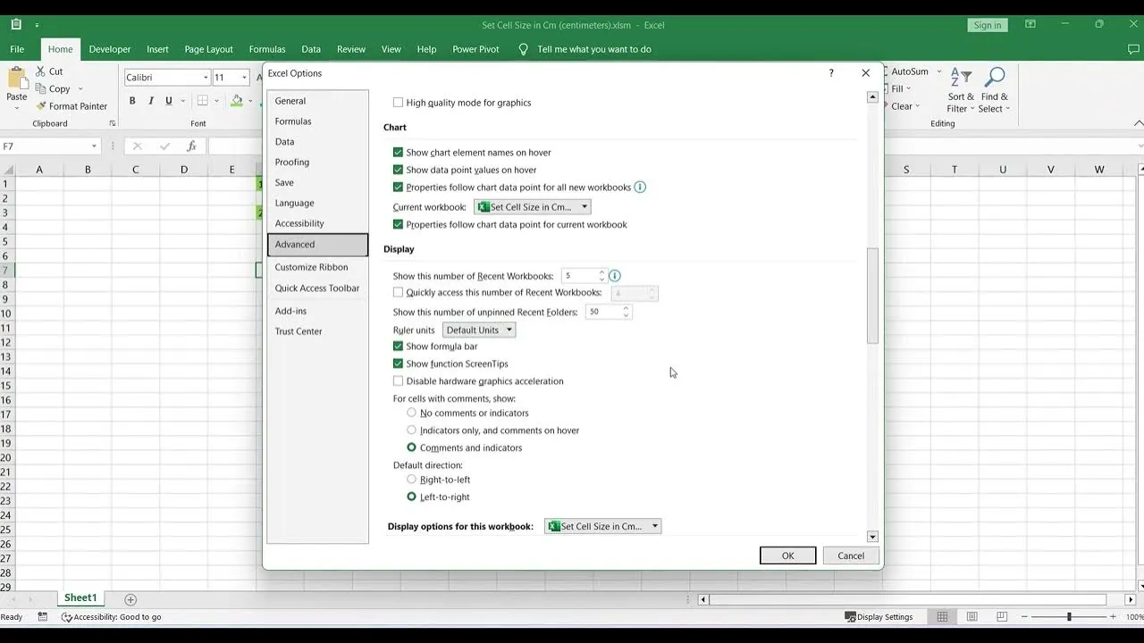 Excel: Przeliczanie 1 cm na piksele - Jak ustawić rozmiar komórki