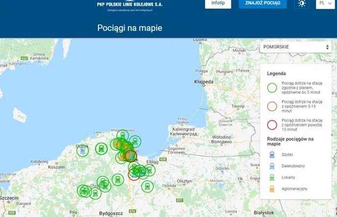 Gdzie jest pociąg mapa – śledź lokalizację pociągów w czasie rzeczywistym