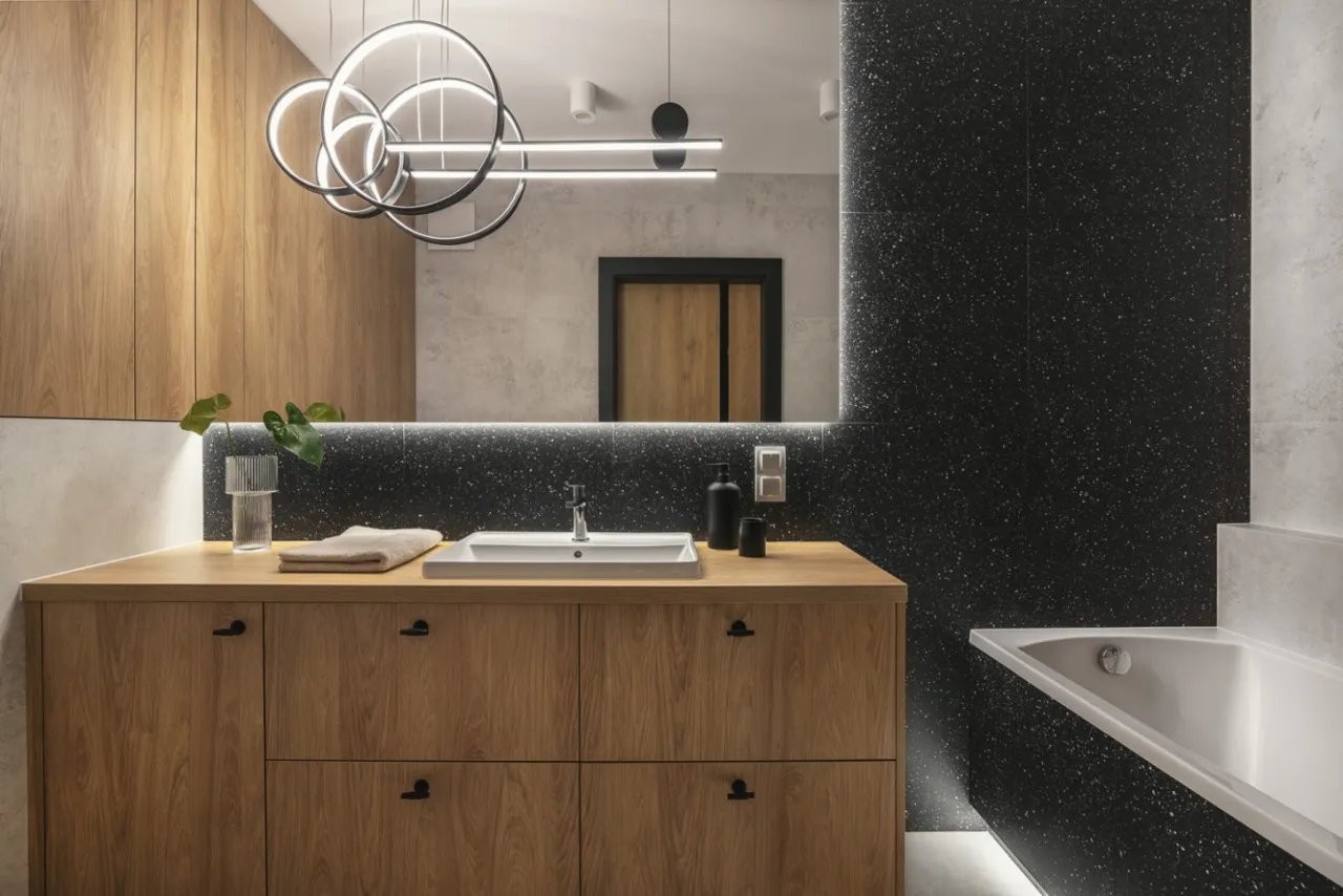 Ciemna łazienka jak rozjaśnić: skuteczne sposoby na lepsze oświetlenie