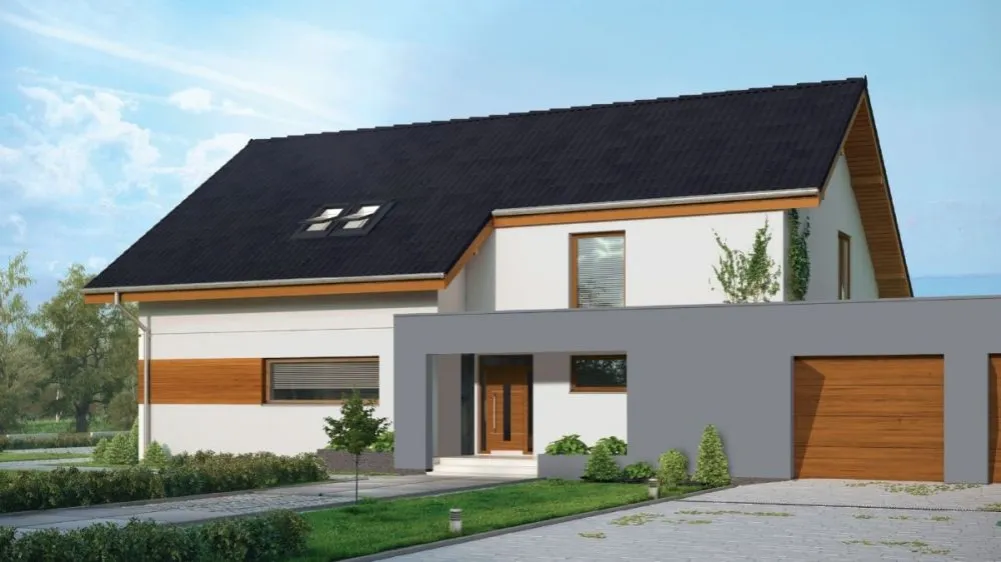 Dom z szarym dachem: Nowoczesny trend w architekturze domów