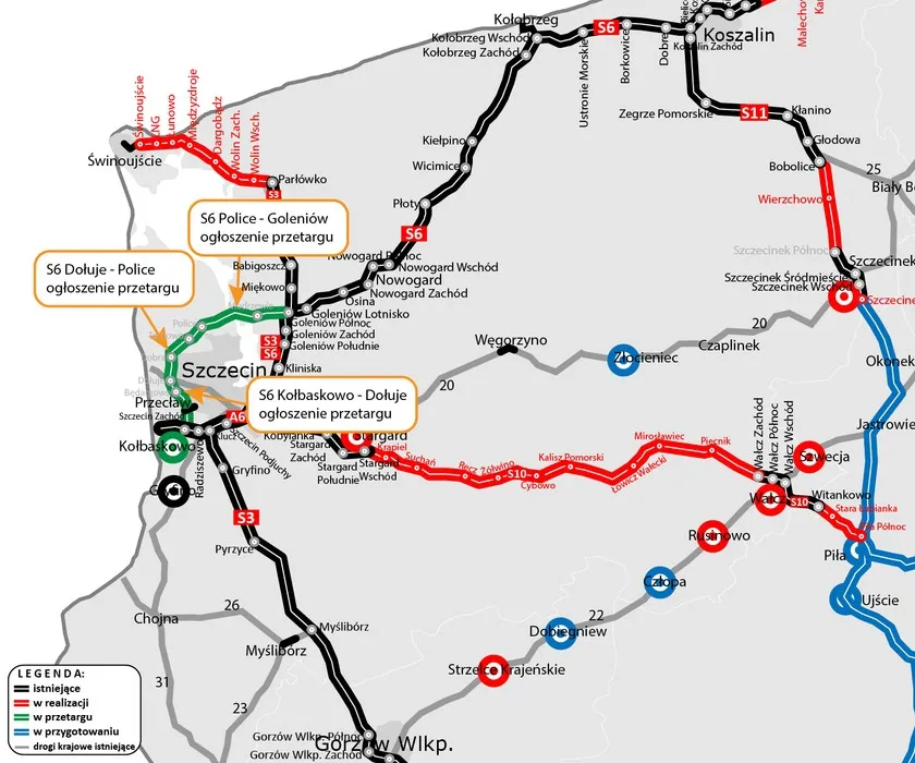 Zachodnia obwodnica Szczecina kiedy zakończenie budowy i problemy?