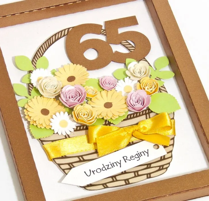 Kartki na 65. urodziny - Inspiracje i pomysły na kartki na każdą okazje