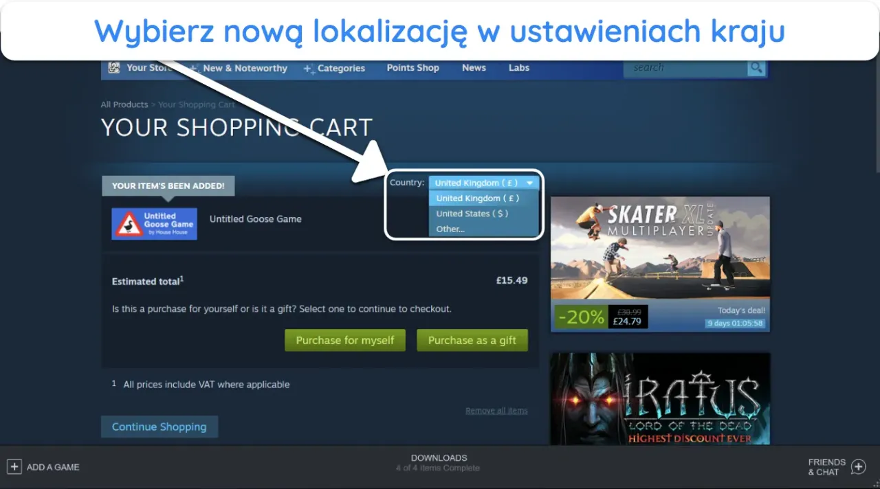 Jak kupować gry na Steam przez VPN i uniknąć blokady konta Jak kupować gry na Steam przez VPN i uniknąć blokady konta