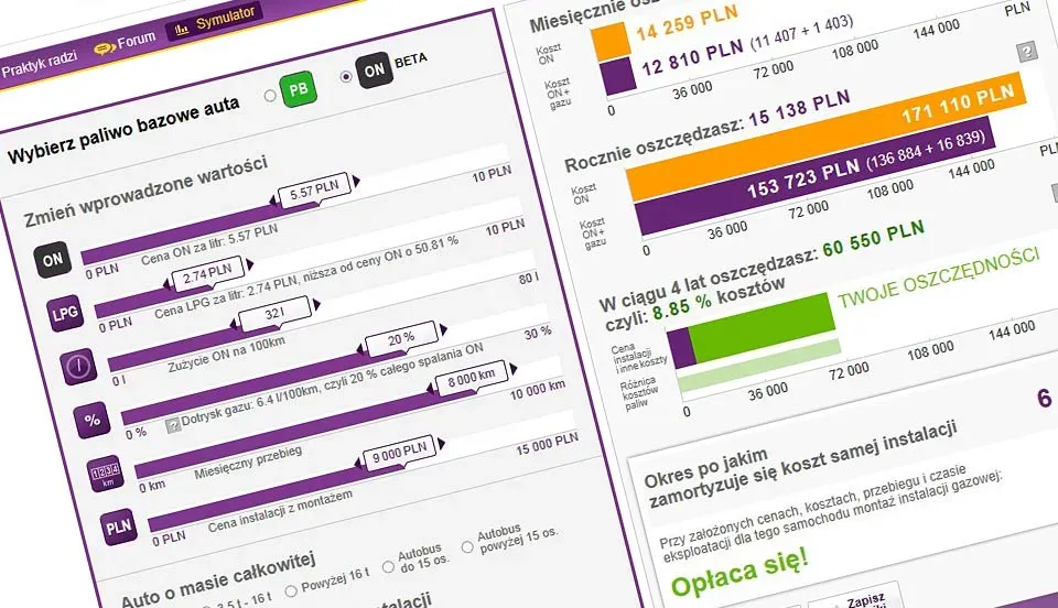 Kalkulator diesel czy LPG – oblicz oszczędności i uniknij kosztów