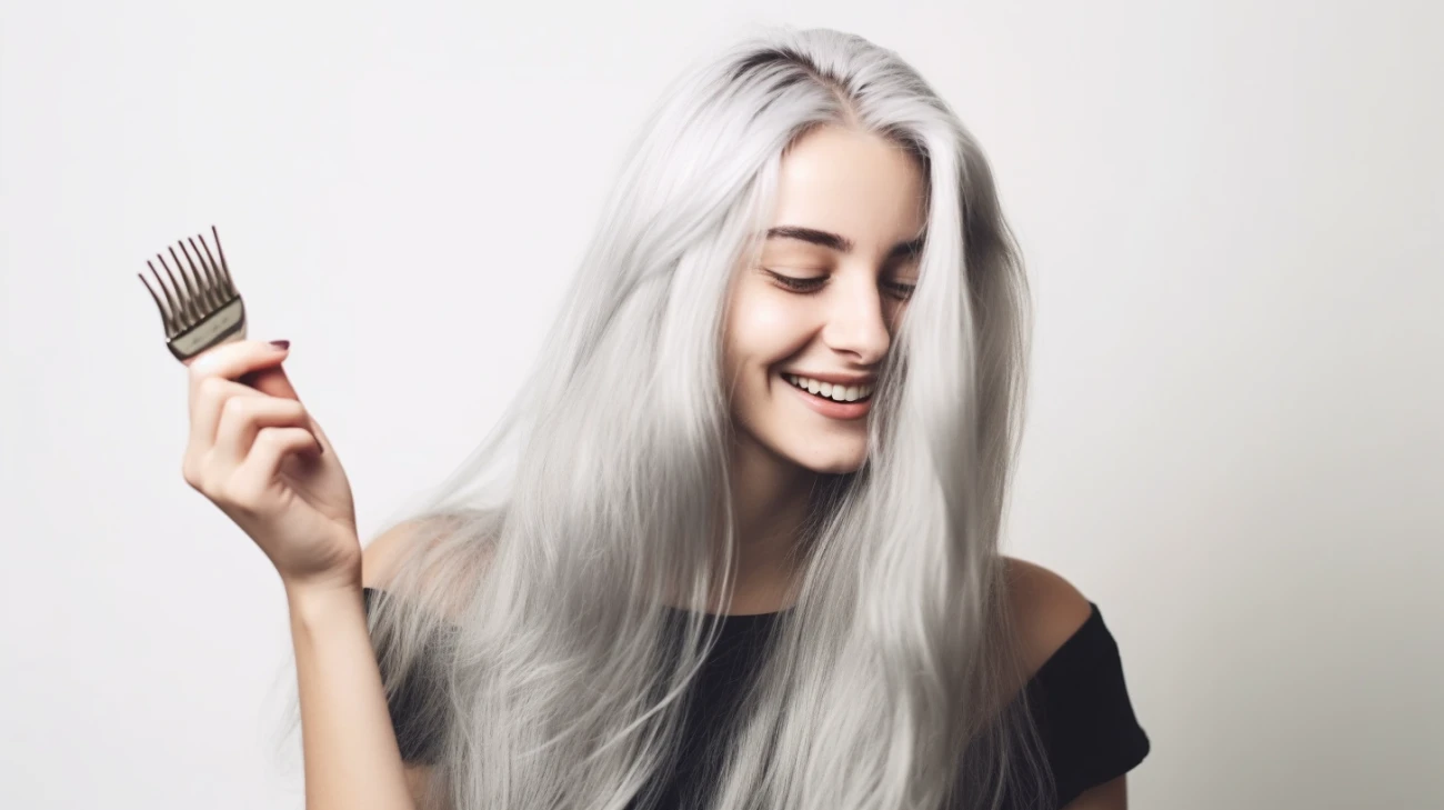 Najlepsza szara farba do włosów – Srebrny kolor włosów