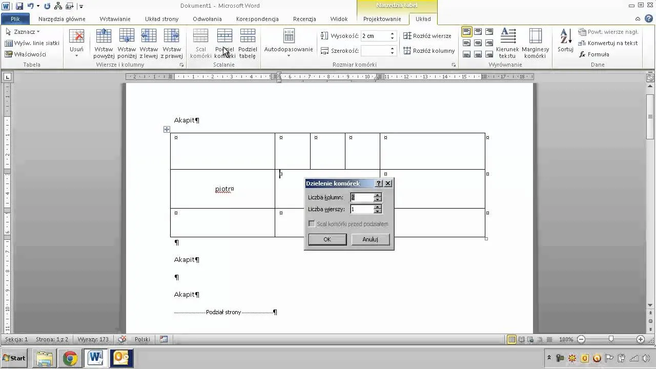 Jak rozdzielić tabelę w Wordzie i uniknąć frustracji z formatowaniem