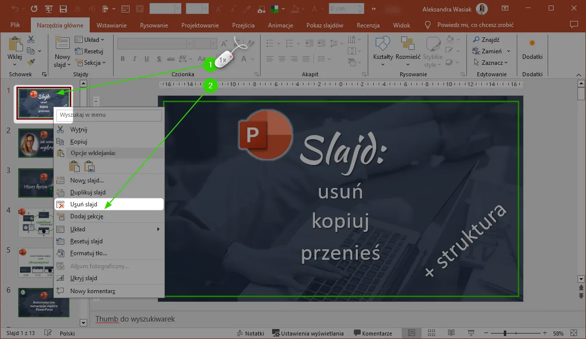 Jak szybko usunąć slajd w PowerPoint: 3 skuteczne metody krok po kroku