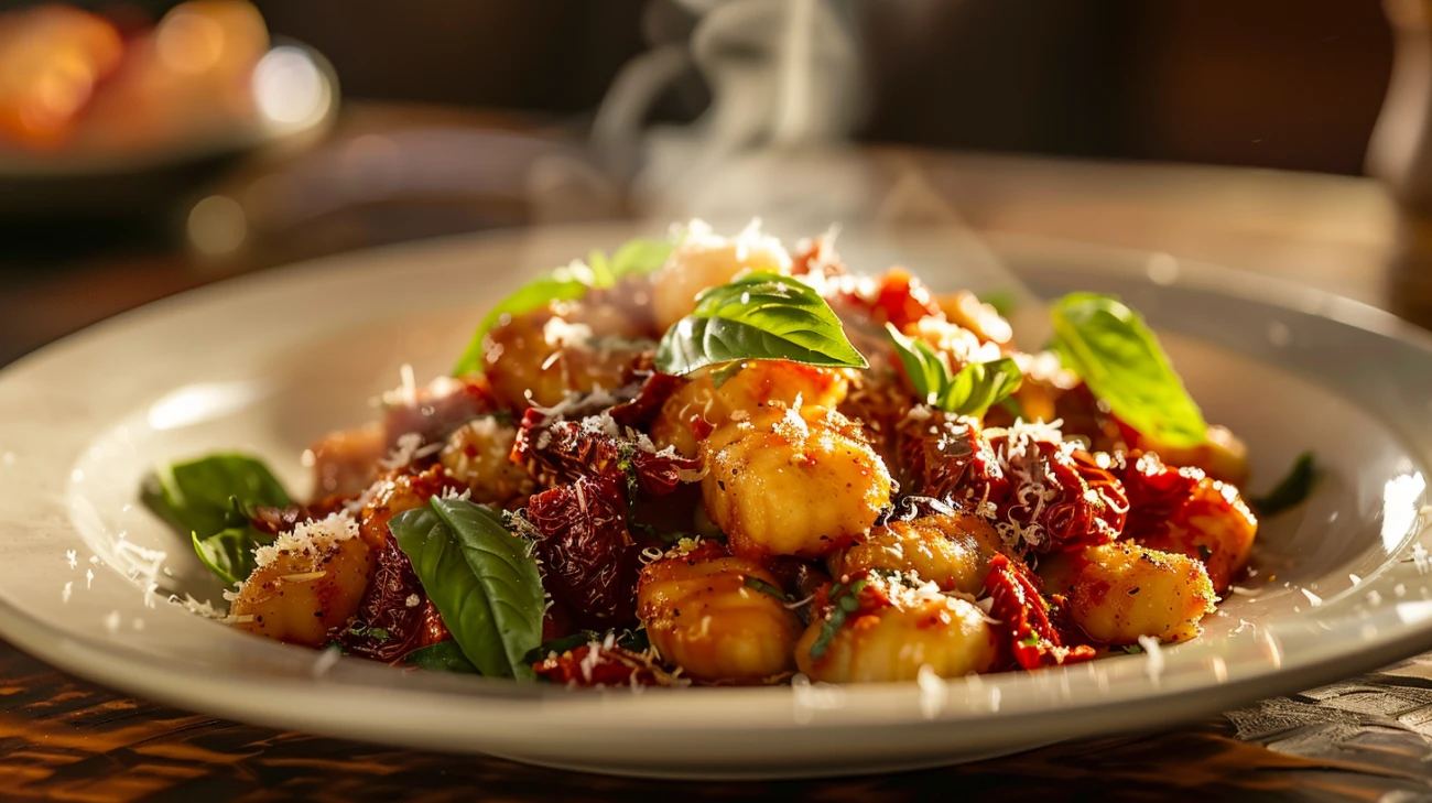 Włoskie inspiracje na talerzu - gnocchi z suszonymi pomidorami