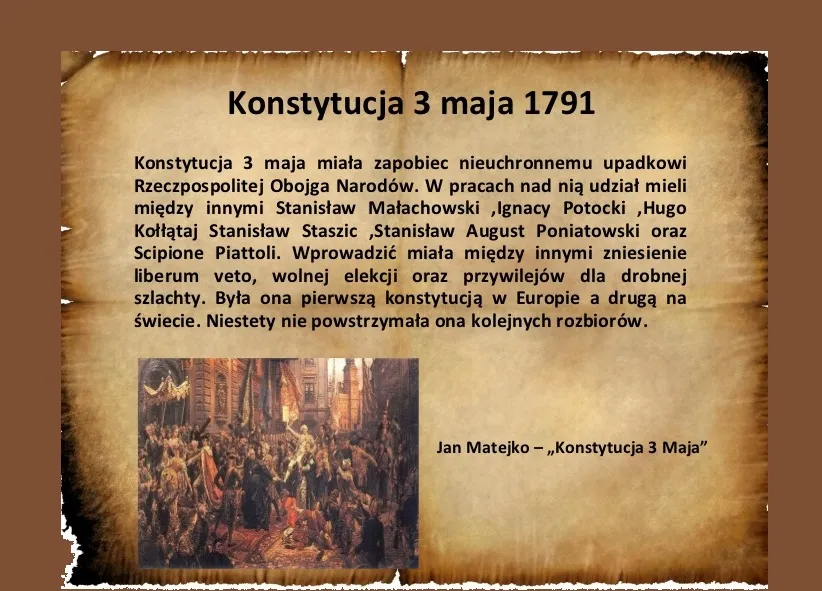 Historia konstytucji 3 maja: jej znaczenie i wpływ na Polskę