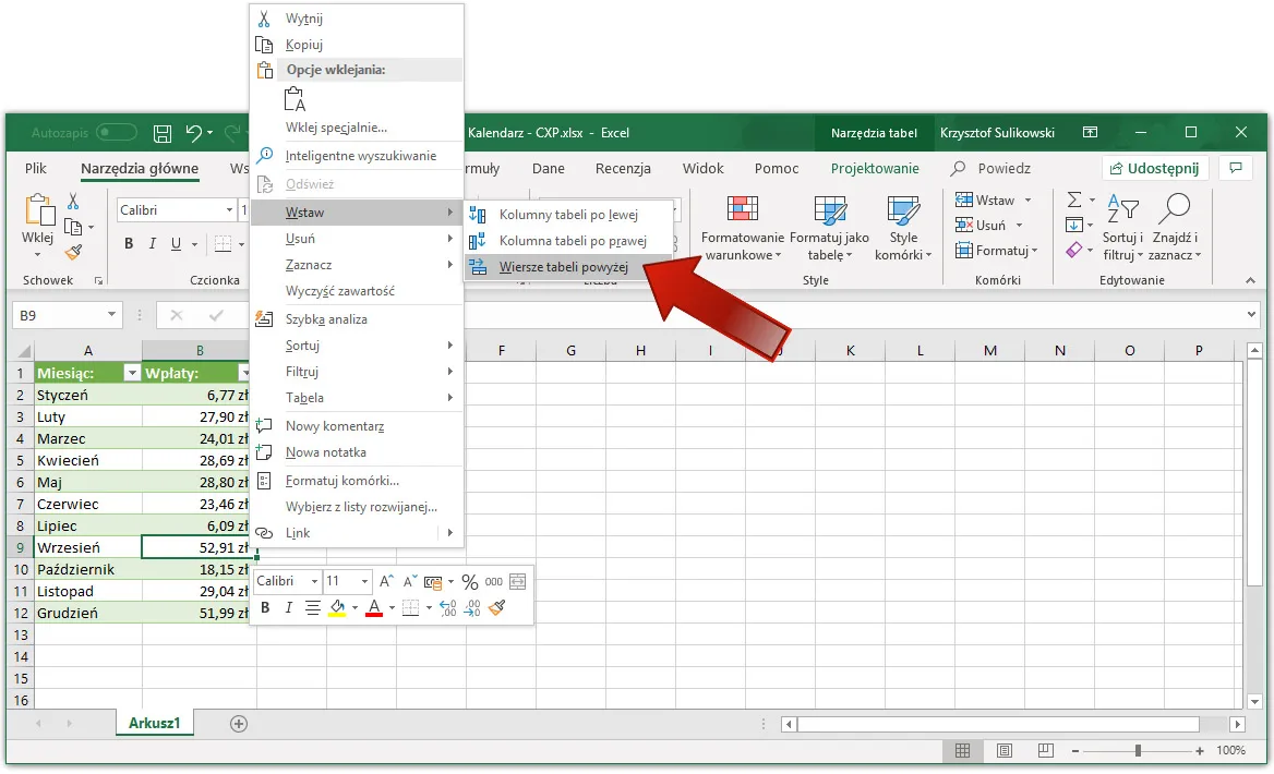 Proste sposoby jak dodać wiersz do tabeli w excelu: 3 sprawdzone metody