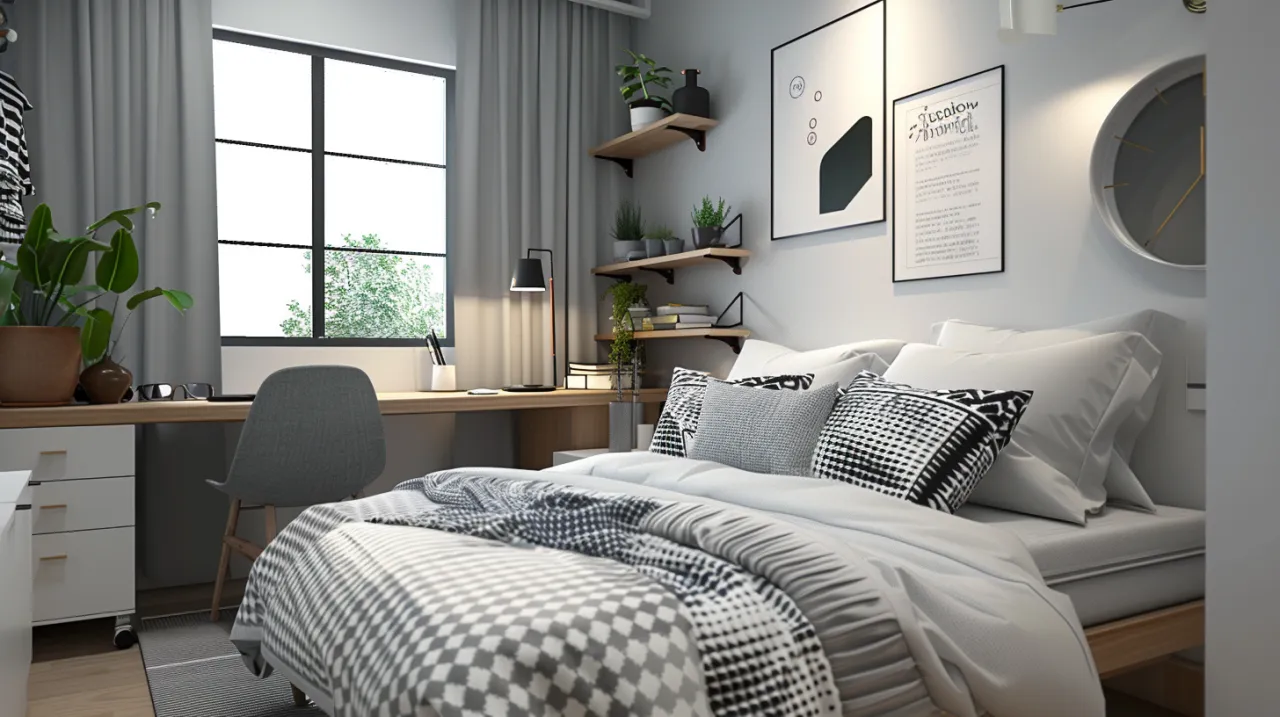 Biało-szara sypialnia: 8 pomysłów na modną aranżację