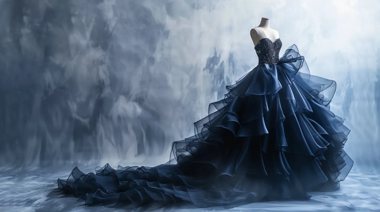 Długa sukienka granatowa: królowa wieczorowych stylizacji. Wow!