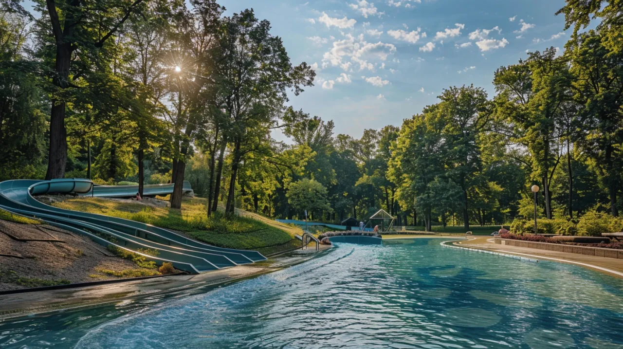 Park Kozienice - historia i atrakcje parku wodnego