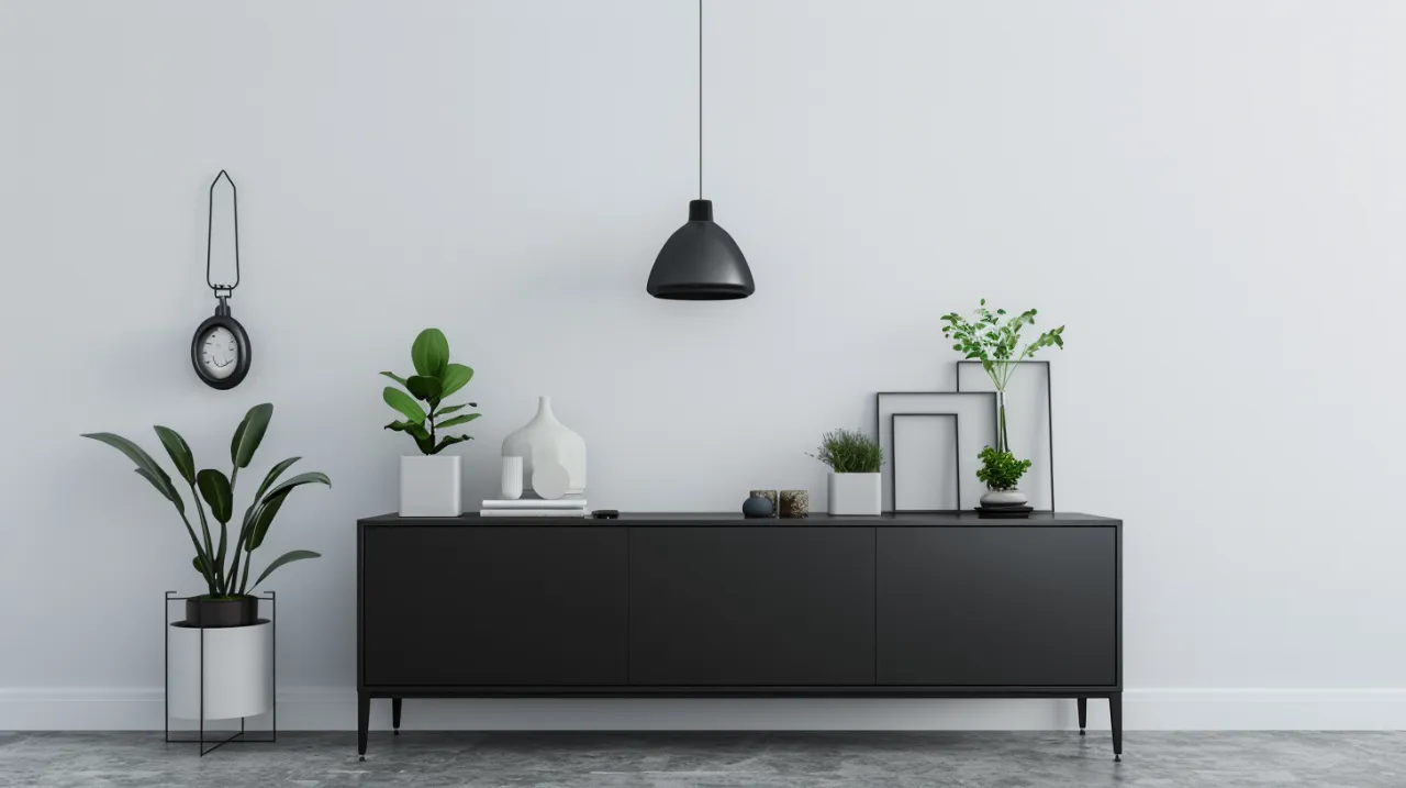 Jakie zalety ma czarna komoda loft w salonie, by podkreślić nowoczesny styl?