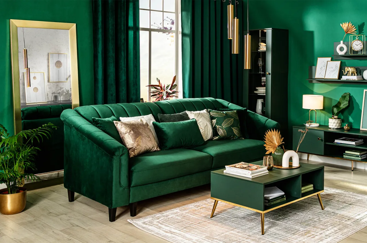Jakie kolory pasują do zielonej kanapy? Inspiracje i praktyczne wskazówki