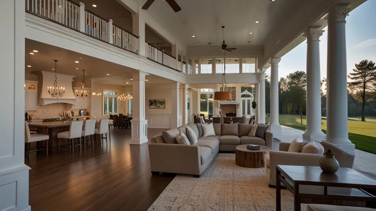 Dom w stylu amerykańskim: Projekty i idealne wnętrza do inspiracji