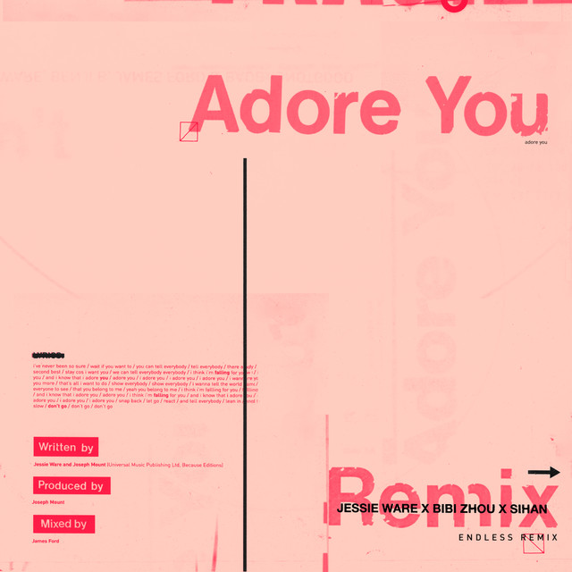 Adore You (Endless Remix) • Cały album • Wszystkie utwory • Wykonawca