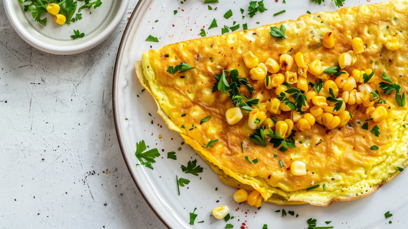 Omlet z kukurydzy: Bezglutenowa propozycja na śniadanie
