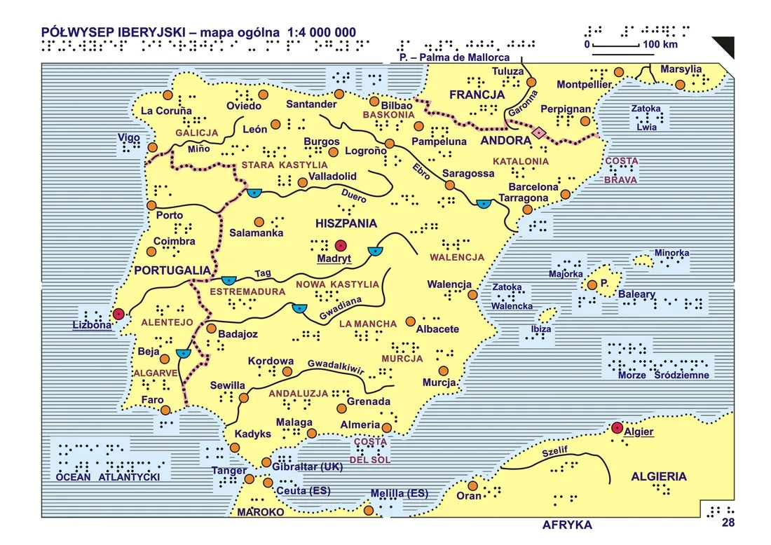 Gdzie leży półwysep iberyjski: kompletna lokalizacja w Europie i granice