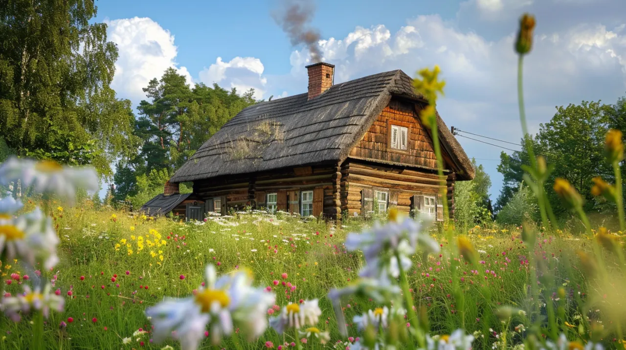 Wiejska chata: Urok i tradycja polskiego budownictwa ludowego