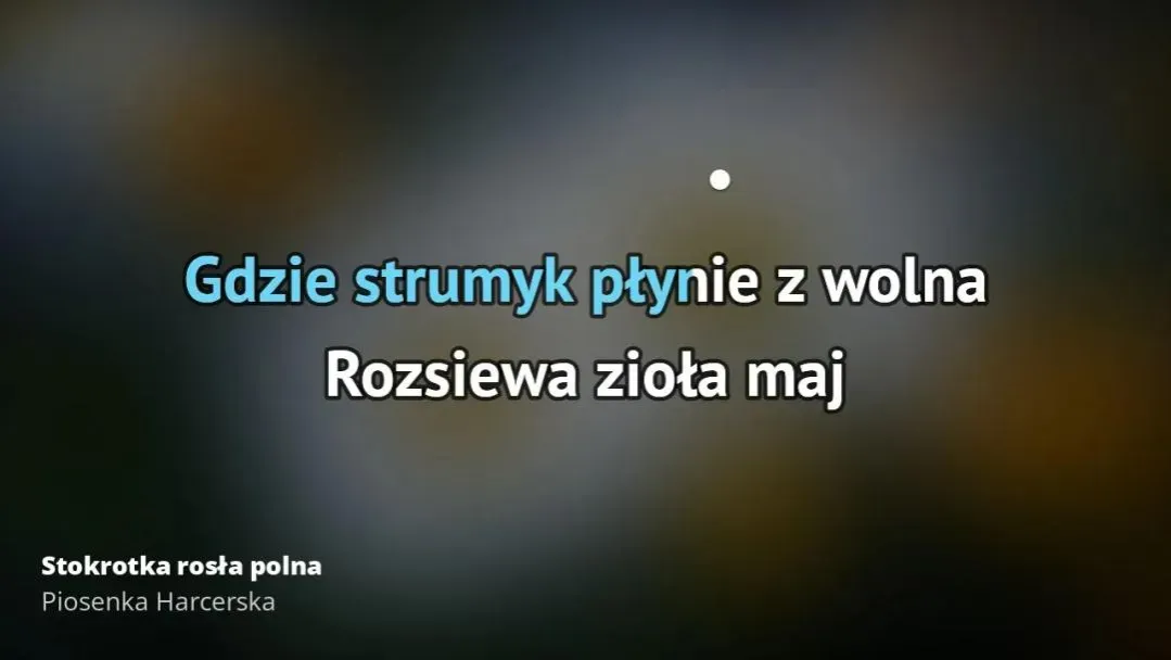 Gdzie strumyk płynie z wolna podkłady muzyczne - znajdź idealny podkład