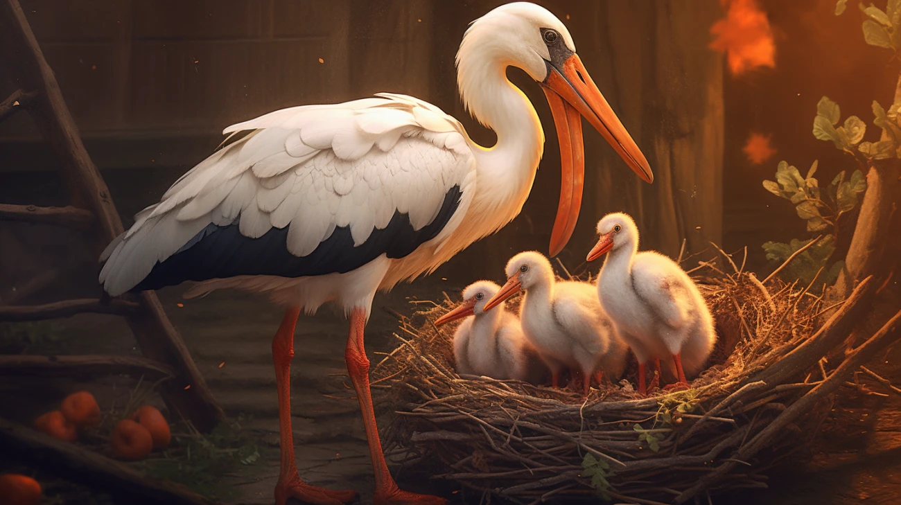 Bocian w gnieździe: Zdjęcia i ciekawostki