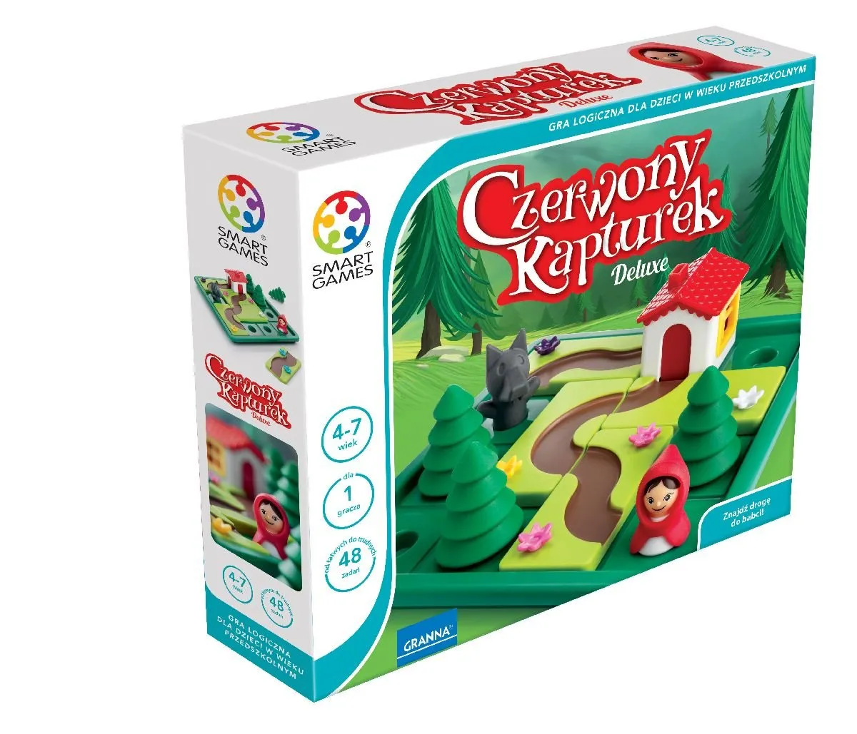Czerwony Kapturek gra planszowa - idealna dla najmłodszych dzieci