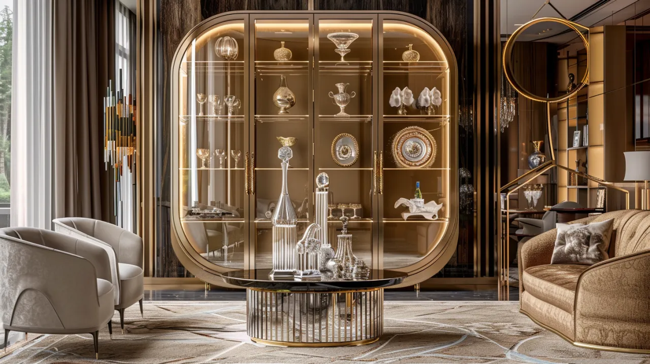 Złota witryna: Jakie półokrągłe witryny są najmodniejsze do eleganckiego wnętrza?