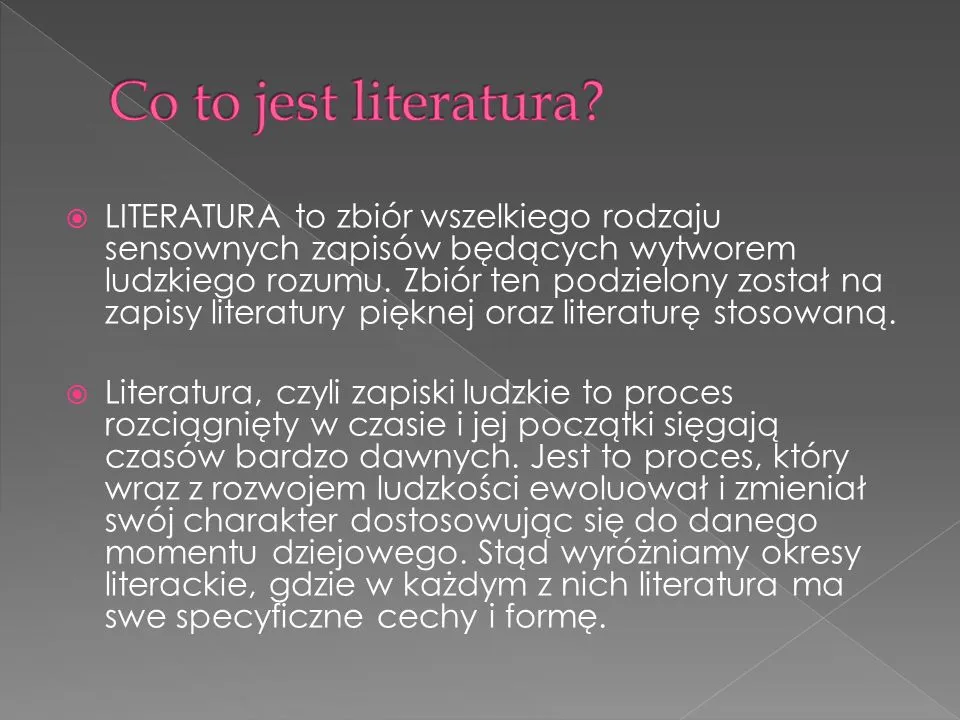 Co to literatura? Zrozumienie jej znaczenia i różnorodności form Co to literatura? Zrozumienie jej znaczenia i różnorodności form