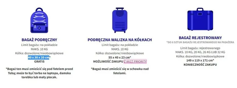 Co można zabrać w bagażu podręcznym Wizz Air? Oto ważne zasady