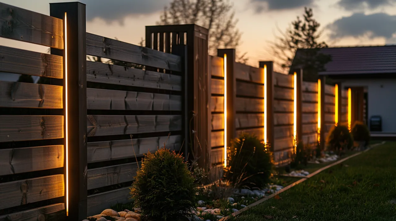 Oświetlenie płotu: Jakie oświetlenie na słupki ogrodzeniowe wybrać?