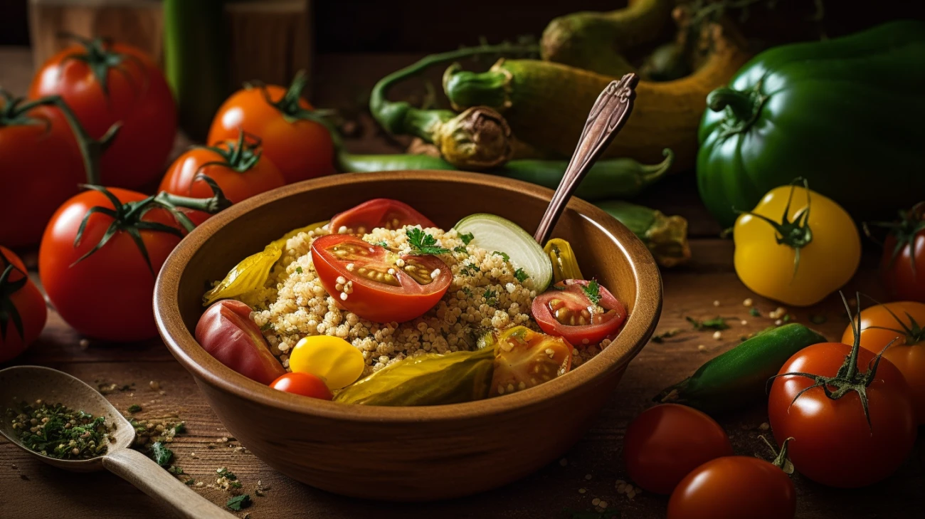 Sałatka z kaszą jaglaną - przepis, zdrowa sałatka z kaszą jaglaną