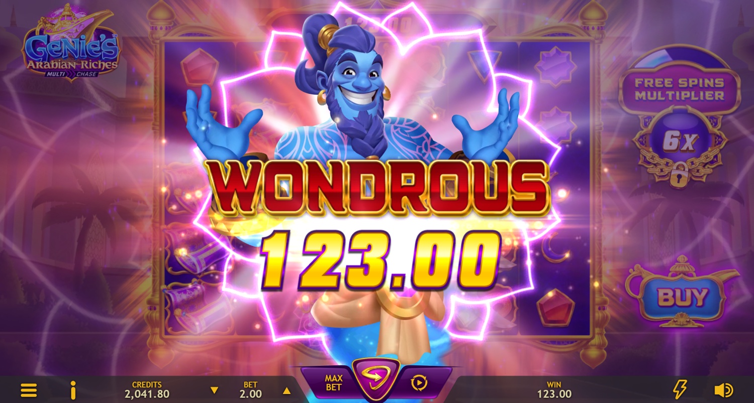 Genie Riches Casino Interface