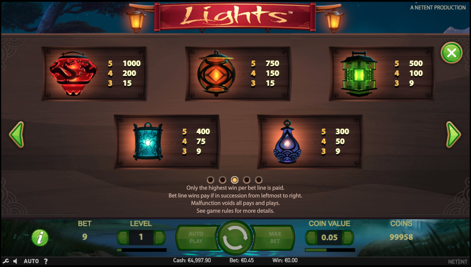 Giocare Slot Lights con Soldi Veri | Casinò Online